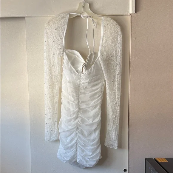 Fashion Nova White Long Sleeve Dress - Picture 2 of 9